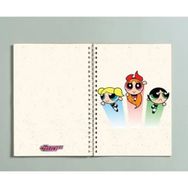 Paytak Moda Pytkdt0154 Powerpuff Girls Tasarımlı Spiralli A5 96 Yaprak Çizgisiz Defter
