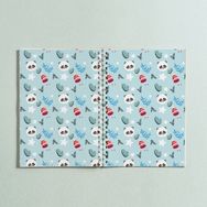 Paytak Moda PYTKDT0215 A5 Panda Tasarım 96 Yaprak Çizgisiz Spiralli Defter