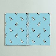 Paytak Moda PYTKDT0216 A5 Pelikan Tasarım 96 Yaprak Çizgisiz Spiralli Defter