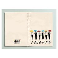 Paytak Moda Pytkdt0270 Friends Dizi Tasarım Spiralli A5 96 Yaprak Çizgisiz Defter