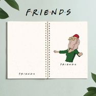 Paytak Moda Pytkdt02810 Friends Dizi Monica Defter Tasarım Spiralli A5 96 Yaprak Çizgisiz Defter
