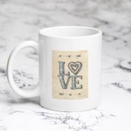 Pazarız Retro Love Kupa Bardağı