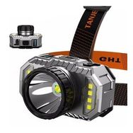 PeakStar PS-010 800 Lümen Zoomlu Şarj Göstergeli Cob Led USB'li Şarjlı Kafa Lambası