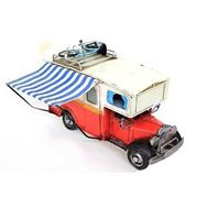 Peanelife Dekoratif Metal Karavan Tenteli Vintage Ev Ofis Hediyelik Çok Renkli Biblo