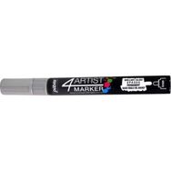 Pebeo 4 Artist Oil Marker 4 mm Yuvarlak Uç Silver Yağlı Boya Kalemi