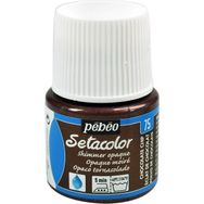 Pebeo N:75 Chocolate Chip Setacolor Shimmer Parlak Opak 45 ml Kumaş Boyası