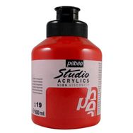 Pebeo Studio 19 Transparent Vermilion 500ml Akrilik Boya