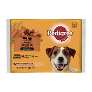 Pedigree 4x100 gr Multipack Biftek Kuzu Hindi Havuç Köpek Poşet Köpek Maması