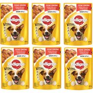 Pedigree 6x100 gr Sığır Etli Pouch Yetişkin Köpek Maması