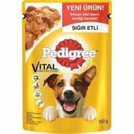 Pedigree Pouch Sığır Etli ve Tavuklu 100 gr Yetişkin Konserve Köpek Maması