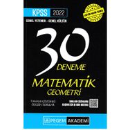 Pegem 2022 KPSS GY-GK Matematik Geometri 30 Deneme