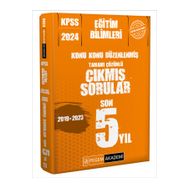Pegem Akademi Yayıncılık - 2024 KPSS Eğitim Bilimleri Çıkmış Sorular Son 5 Sınav