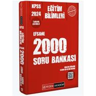 Pegem Akademi Yayınları 2024 KPSS Eğitim Bilimleri Efsane 2000 Soru Bankası Çözümlü