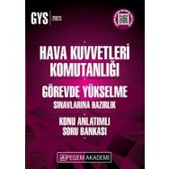 Pegem Yayınları - 2023 Hava Kuvvetleri Komutanlığı GYS Hazırlık Konu Anlatımlı Soru Bankası