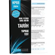 Pegem Yayınları 2024 KPSS Genel Yetenek Genel Kültür Tarih Yaprak Test