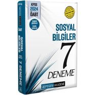 Pegem Yayınları - 2024 KPSS ÖABT Sosyal Bilgiler Öğretmenliği Tamamı Çözümlü 7 Deneme