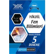 Pegem Yayınları YÖKDİL Fen Bilimleri Tamamı Çözümlü 5 Deneme