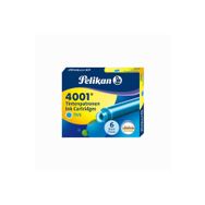 Pelikan 4001 Turkuaz 6'lı Dolmakalem Kartuşu
