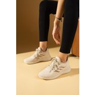 Pembe Potin 001-0022-24Z Bej Kadın Sneaker Ayakkabı