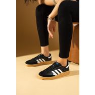 Pembe Potin 001-030-24ÇT Siyah Kadın Sneaker Ayakkabı
