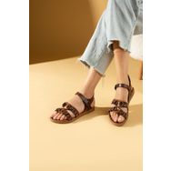Pembe Potin 51-330-24 Taba Kadın Sandalet