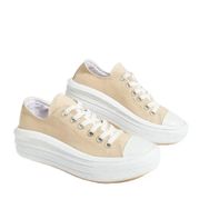 Pembe Potin 57-101-23 Krem Kadın Sneaker Ayakkabı