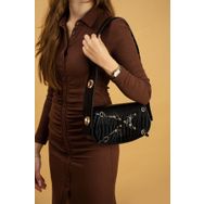 Pembe Potin BAG5020-23 Siyah Kadın Günlük Çanta