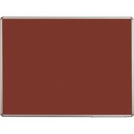 Penguen Alüminyum Çerçeve Duvara Monte Bordo Kumaşlı 60x120 cm Pano