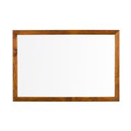 Penguen Doğal Ahşap Çerçeve Duvara Monte Laminat 90 x 120 cm Beyaz Yazı Tahtası