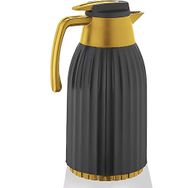 Penguen PNG-7004 1.5 lt Gold Siyah Oluklu Cam Termos