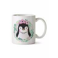 Penguin Baskılı Kupa Bardak