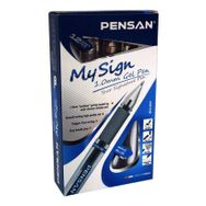 Pensan 1.0 mm 12'li Paket Mavi My Sign Jel Roller Tükenmez Kalem