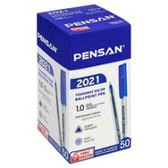 Pensan 1.0 mm 2021 Mavi Renk 50 Adetlik Kutu Tükenmez Kalem