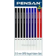 Pensan 3003 Ofis Tipi 10 Adet Keçeli Kalem Seti