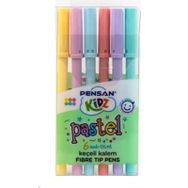 Pensan 6'lı Pastel Renkler Keçeli Kalem