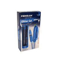 Pensan Jel Simli 1.0 mm Mavi 12 Paket Tükenmez Kalem