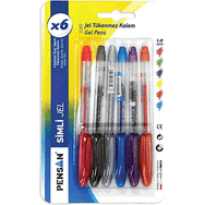 Pensan Jel Simli 1.0 mm Turuncu 12 Paket Tükenmez Kalem