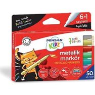 Pensan Kidz Temizlebilir Markör 7 Metalik Boya Kalemi