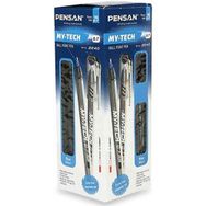 Pensan My-Tech 25'li Mavi 1.0 mm 1 Paket 25 Adet Siyah Tükenmez Kalem