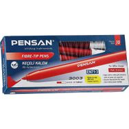 Pensan Ofis Tipi Kırmızı 3003 10'lu Paket Keçeli Boya Kalemi