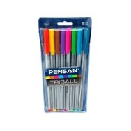 Pensan Triball 8 li Renkli Standart Uçlu Tükenmez Kalem