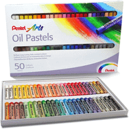 Pentel 28319 50'li Yağlı Pastel Boya Seti