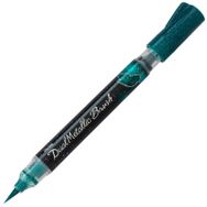 Pentel Sıvı Metalik Yeşil Mavi Mürekkepli Pompalı Fırça Uçlu Kalem