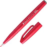 Pentel Y SES15C-B Brush Sign Pen Kırmızı İmza Kalemi