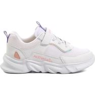 PEPİNO 1249-F Beyaz Lila Pembe Çocuk Spor Ayakkabı