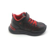 PEPİNO 1522 Siyah Kırmızı Unisex Çocuk Spor Bot