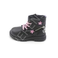 PEPİNO 1525 Siyah Pembe Unisex Çocuk Bot