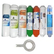 Pera Water Açık Kasa Su Arıtma Cihazlarına Uygun Mebransız 7'li Alkali Mineral Detox Filtre Seti ve Açma Anahtarı