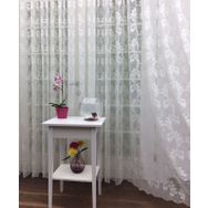 Perde Alemi Floş Örme Dantel Seyrek Pile 1-2 500x260 cm Tül Perde