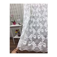 Perde Alemi Floş Örme Dantel Sık Pile 1-3 450x260 cm Tül Perde